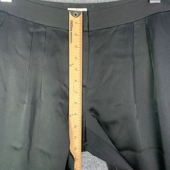 Kate Spade New York Black Pleated‎ Satin Pant Women’s Size 2 - Picture 5 of 10
